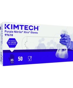 Kimberly-Clark KIMTECH Purple Nitrile* Xtra Gloves, Size XS, Purple, 300 mm, Powder-Free, Pack of 50