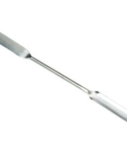 Powder spatula square/half-shell, AISI 304, 150 mm