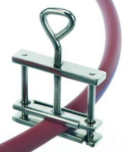 BOCHEM Tubing Clip 70mm, Hoffmann Pattern Extra-Strong, with Wing Nut Closure, Nickel-Plated Brass