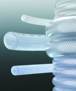 Deutsch & Neumann Braided Tubing PVC 6 x 3.0 mm Wall Hardness 77 Shore A (Per Metre, Max 50 m in One Piece)