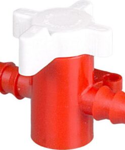 Bürkle 2-Way Stopcock, PE/PP, 6 mm Bore, for 7–9 mm Tubing​