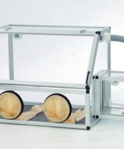Bohlender Glove Box with Transfer Chamber 1210x700x600 mm, PMMA/AL