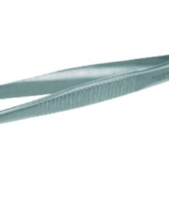 BOCHEM Forceps 115 mm, Rounded Bent, Stainless Steel