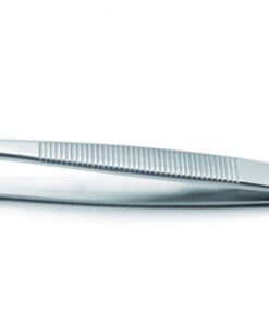 Ideal-tek Membrane Tweezers 115 mm, Type 33A.SA, Flat Round Tip, Anti-Magnetic, Anti-Acid Stainless Steel