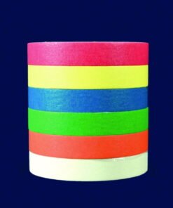 ISOLAB Writable Adhesive Label Tape 19 mm Rainbow Set, 30 m Rolls, Pack of 6