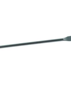 ISOLAB Laborgeräte Micro Spoon Spatula, 180 mm, Flat and Spoon End, 18/10 Steel