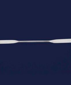 ISOLAB Double-Ended Spatula, 130 mm, Straight, Stainless Steel