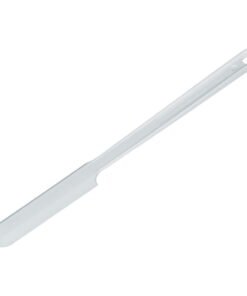 Bürkle Sample Spatula, LxW 192x20mm, PS, White, Pack of 100