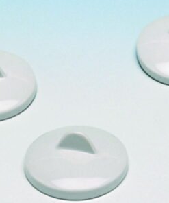 Haldenwanger Crucible Lid Ø28 mm, Porcelain, Suitable for Ø20 mm Crucible, DIN 12904