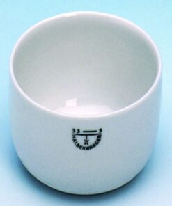 Haldenwanger Incinerating Dish, 60mm Ø, Porcelain, Cylindrical Form, Glazed