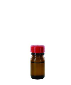 Behr Labor Wide Neck Bottle RB 30 GT, 30ml Amber Glass, with Closure and PTFE-Insert, Thread Dia. 32mm