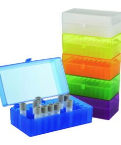 Heathrow Scientific 100-Well Hinged Storage Box, PP, Assorted Colors, Pack of 5