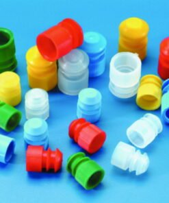 Kartell Caps for Test Tubes, 11–13 mm, Blue, PE, Pack of 100