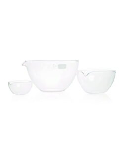 DWK Duran 45 mL Evaporating Basin with Spout and Flat Base, 60 mm Diameter