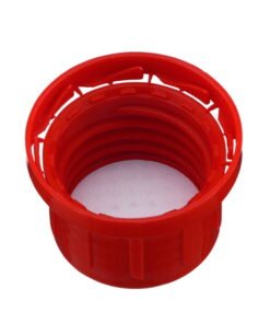 Kautex Degassing Cap PP Red with Cone Seal, Originality Ring, and Degassing Diaphragm
