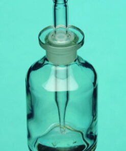 Bohemia Cristal Dropping Bottle 100 mL, Clear, NS Pipette, Boro 3.3