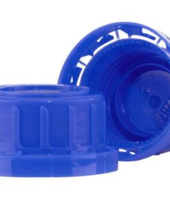 Kautex Tamper-Evident Cap, PP Blue, 28 mmØ for 50 mL Flasks