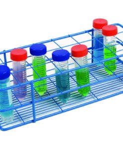 Heathrow Scientific Coated Wire Tube Rack 30–40mm 3x8 Format Blue​