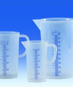 VITLAB Measuring Jug 100 ml, PP with Moulded Graduation, Blue