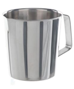 BOCHEM Measuring Jugs 500ml, Type 1 Conical, Graduated, 18/8 Steel with Handle