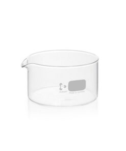 DWK Duran 500 mL Crystallizing Dish with Spout, Diameter 115 mm, Height 65 mm