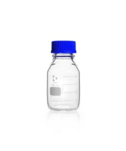 DWK Duran 250 mL Clear Glass Laboratory Bottle with GL 45 Screw Cap
