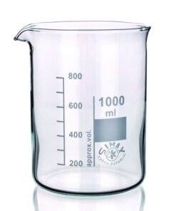 Bohemia Beakers 100 ml, Low Form, Boro 3.3 with Division and Spout, Pack of 10