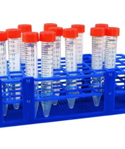 LLG Test Tube Rack, Blue, PP for 40 Tubes, Ø 20mm, 10x4, 108x252x72mm
