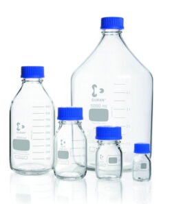 DWK Duran 50 mL Clear Glass Laboratory Bottle with GL 32 Screw Cap