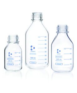 DWK Duran Laboratory Glass Bottle, 100 mL, GL45, Clear, Pressure Plus, Pressure Resistant (Without Screw Cap and Pouring Ring)