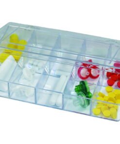 LLG Assortment Box 105x170x32 mm Glass Clear, 10 Compartments