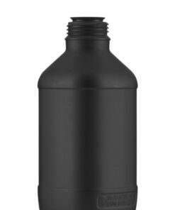 Kautex UN-Narrow Mouth Reagent Bottles 1000 mL Black HDPE Without Closure Pack of 64