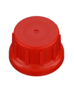 Kautex Textron Bell Cap Red PP PTFE Cup-Shaped Liner Red PP Tamper-Evident Ring