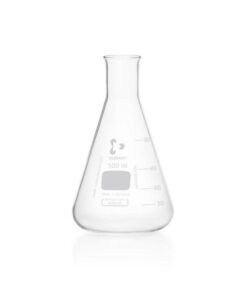 DWK Duran Erlenmeyer Flask, Narrow Neck, 500 mL with Cap