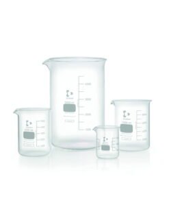 DWK Duran Low Form Beaker 1000 mL with Graduation and Spout, Pack of 10
