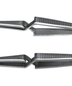 LLG Forceps for Cover Slips, Self-Locking, 105 mm, Straight, Stainless Steel 4301