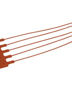 Security seal 260 mm red numbered in sequence pack of 100