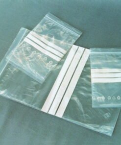 LLG Pressure Seal Bag PE 160 x 220 mm with Write-On Patch, Pack of 100