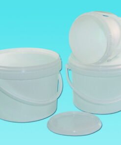 LLG Packing Buckets 1 L PP with Lid and First Removal Seal