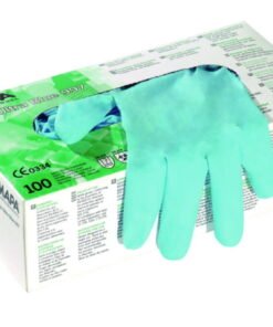 MAPA Disposable Gloves Solo 997, Blue, Size 7, Nitrile, Pack of 100