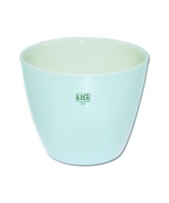 LLG Porcelain Crucible 2/50, 45 mL, 50 mm Dia., Medium Form, Glazed