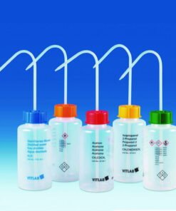 VITLAB Safety Washing Bottle 1000 ml, Wide Neck, Isopropanol