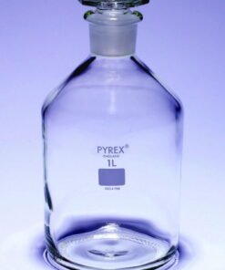 DWK Reagent Bottles, 1000 mL Narrow Neck with Stopper, NS 29/32 Pyrex, Pack of 10