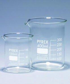 DWK Pyrex 250 mL Low Form Borosilicate Glass Graduated Beaker, Pack of 10