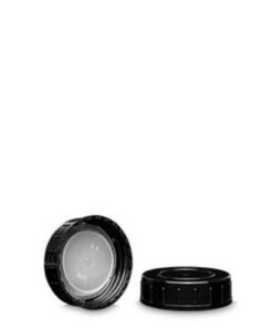 RIXIUS Screw Cap PP Black with LDPE Insert DIN 45
