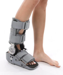 Walker Moon Boot Long Adjustable Fixation Brace DH VIII Grey with pump action Large
