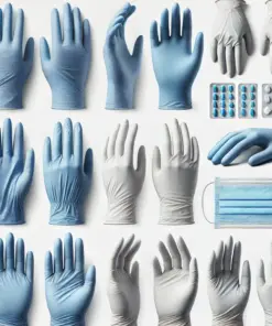 Aug.Schwan Latex Glove Pro-Fit 6240 - Super Blue Size 10, Blue, Cotton Jersey Lining, Roughened Surface, Pair