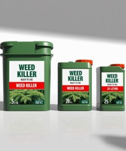 Vinegar, salt, and soap weed killer ready to use