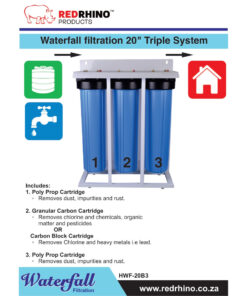 Alternative view of Red Rhino 20" Triple Big Blue Water Filtration System (2020 Model)