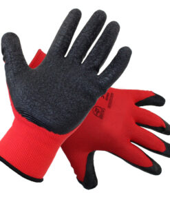 Glove Safety Latex Palm Coated Crinkle Size 9